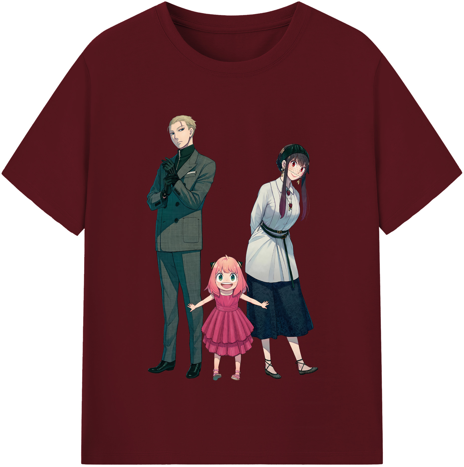 （画像用） SPY×FAMILY间谍家家酒 綿100％半袖Tシャツ（フロントプリント）